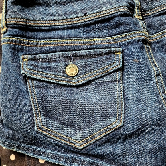American Eagle AEO Stretch Short Shorts Blue Denim Jorts Women's Size 4 Cute EUC - Picture 6 of 11